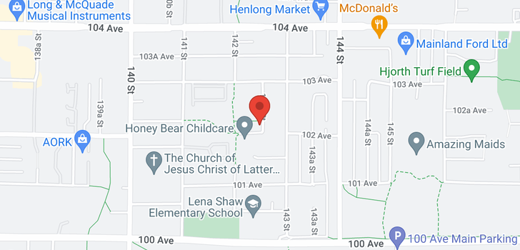 map of 10231 142A STREET